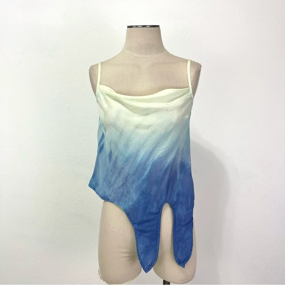 Bella Dahl- Bias Cowl Neck Cami in Sea Spray Size XS. - Picture 3 of 12
